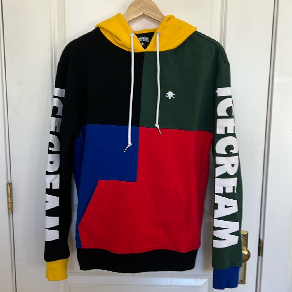 ICECREAM Color Block Pullover Hoodie